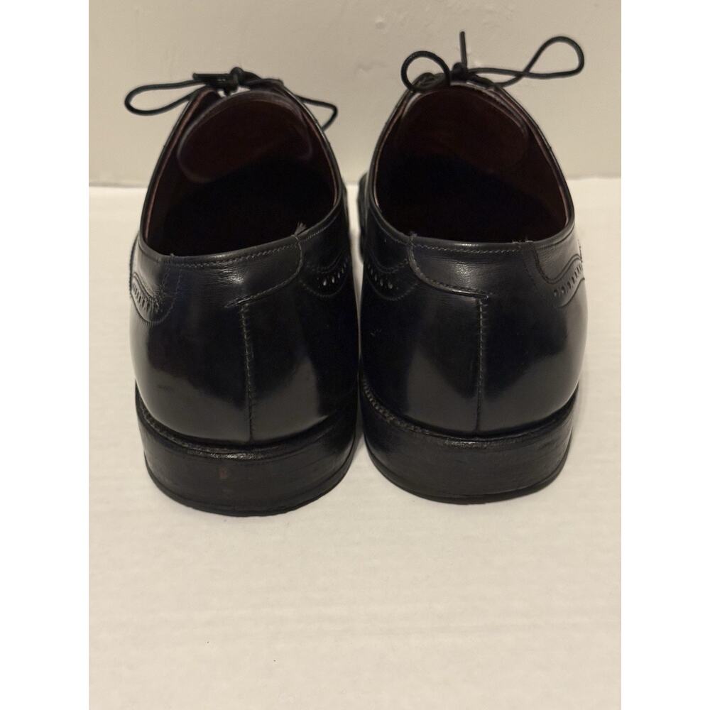 Allen Edmonds Chester Shoes Mens 10 D Wingtip Oxford Luxury Black Leather Dress - Picture 6 of 10
